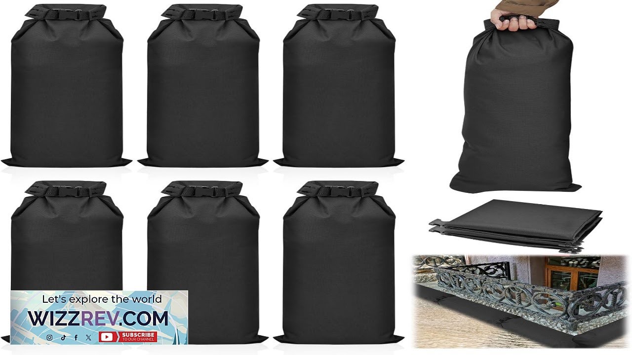 8 Pcs Flood Water Sand Bags Waterproof Sandbags Barrier Reusable Sand Bags