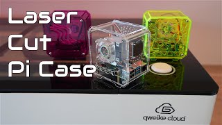 Making Clear Raspberry Pi Cases On The Gweike Cloud - Can It Compete With The Glowforge? @MichaelKlements