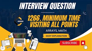 1266. Minimum Time Visiting All Points | Apple | O(n) | Easy Explanation | Leetcode