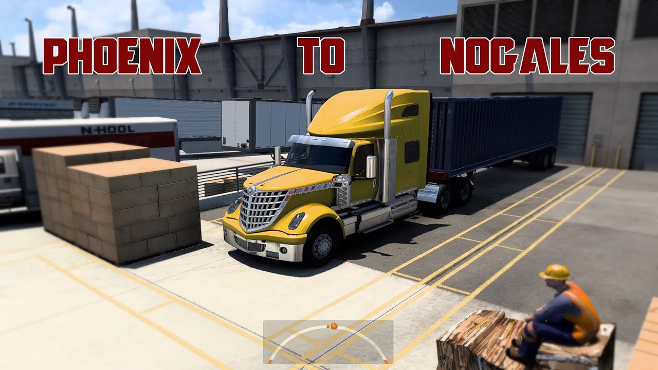 #ats Driving American truck Simulator #americantrucksimulator - YouTube