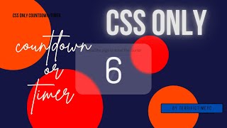 CSS ONLY countdown/timer with Glassmorphism | CSS glassmorphism | CSS animations - TerrificTimeYC