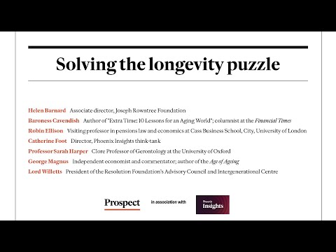 Solving the Longevity Puzzle webinar—in association with Phoenix Insights