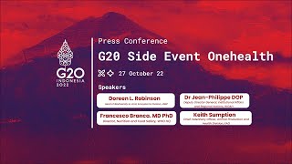 Press Conference G20 Side Event One Health screenshot 5