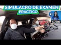 Intervención del examinador por circular en sentido contrario. Examen práctico de conducir.