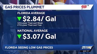 Florida sees lowest gas prices since 2023