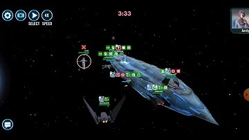 Finalizer (Echelon reinforcing) vs. triple-attacker Raddus (Poe, Rey, RP): 69 banners