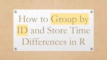 How to Group by ID and Store Time Differences in R