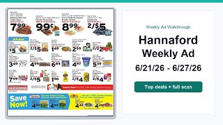 Hannaford Weekly Ad (6/21/26 - 6/27/26) Top Deals