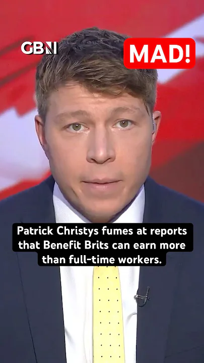 MAD! Patrick Christys fumes at reports that Benefit Brits can earn more than full time workers.