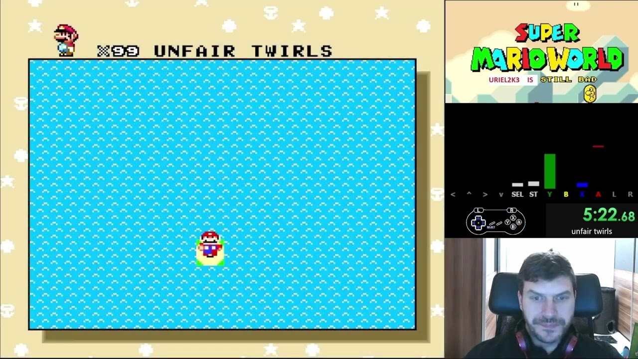 smw kaizo cape challenge - unfair twirls