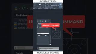 AutoCAD Tips 74 Copy Xref Object #shorts