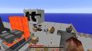 ftb expert skyblock ep14 logistics pipes & storage system