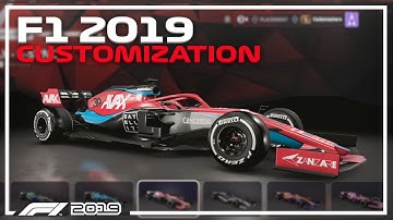 F1 2019 CUSTOMIZATION! (F1 2019 Liveries, Helmet, Suit, Gloves)