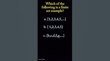 Finite Set Quiz