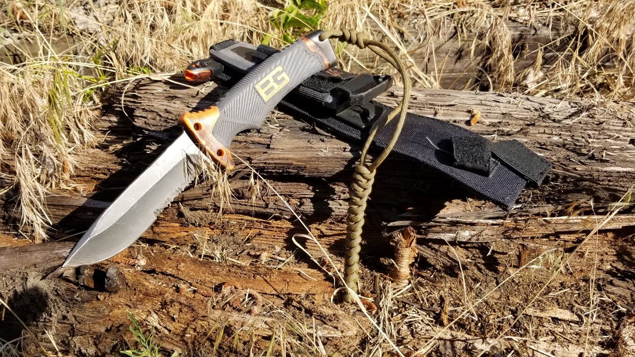 Gerber Bear Grylls Ultimate Survival Knife Review and Demonstration.