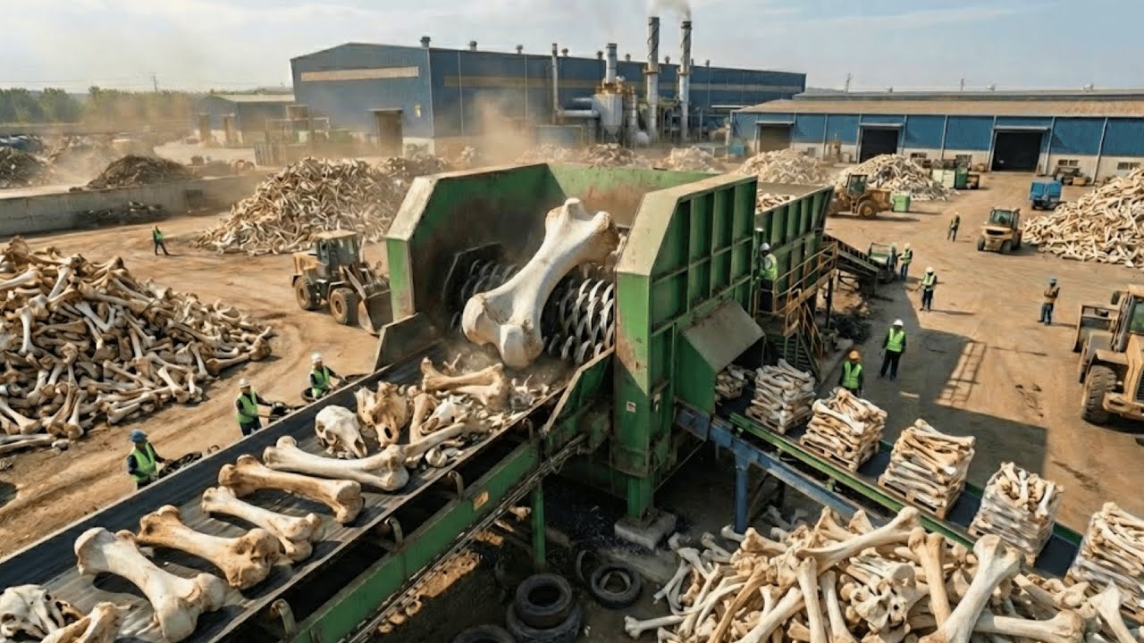 Inside a Modern Bone Processing Factory -- Animal Skeleton Waste to High Value Industrial Materials