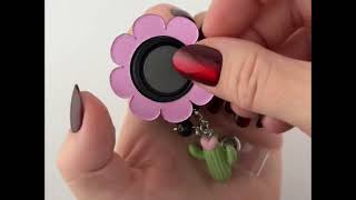 Interchangeable Badge Reel — Snap & Swap Designs | Retractable ID Badge Holder for Nurses