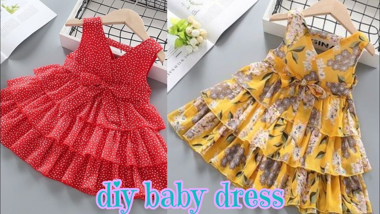 Umbrella cot baby frock cutting and stitching - YouTube
