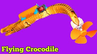 Flying Crocodile. Amazing Experiment At Home. Technogunda