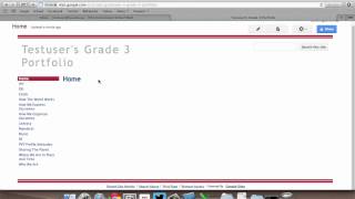 Intro to Google Sites Portfolios - The Insert Menu