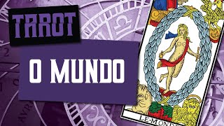 Estudo de carta de tarot taro Arcano Maior O Mundo o fim e inicio das jornadas da vida