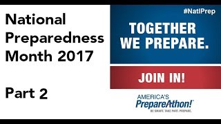 National Preparedness Month - Week 2 Overview