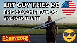 FMS 2300MM FOX V2 2ND AND MUCH BETTER FLIGHT by Fat Guy Flies RC