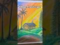 Easy drawing of village landscape #shorts #viral #trending #oilpasteldrawing #villagelife #landscape