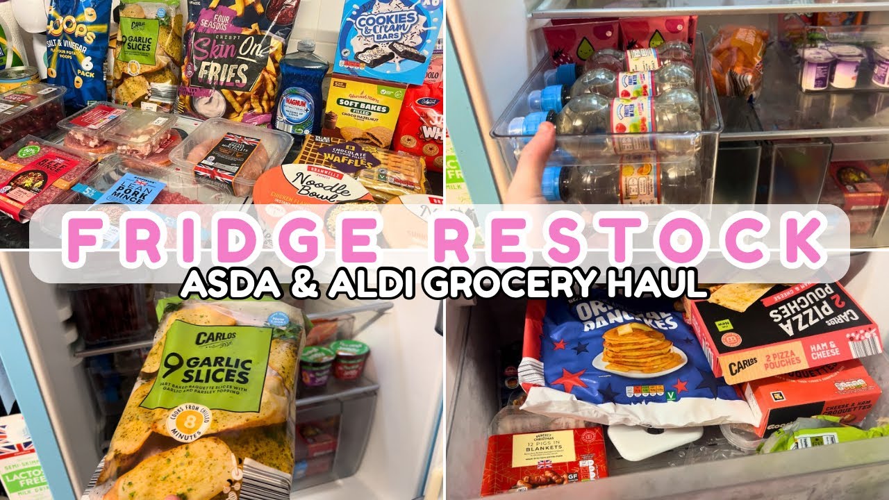 🛒 Наша еженедельная закупка продуктов | Asda и Aldi | Пополнение холодильника
