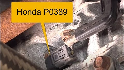 How to Fix a Honda P0389 Code: Crankshaft Position Sensor 