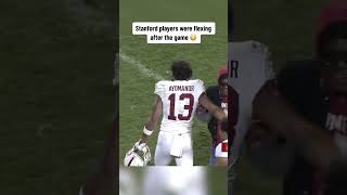 Stanford players were flexing 😳