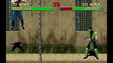 Mortal Kombat II Moves - Kung Lao - Teleport