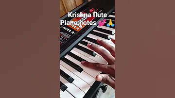 Krishna Flute Piano Tutorial And Notes Krishna Krishnaflutemusic Music Viral Trending 