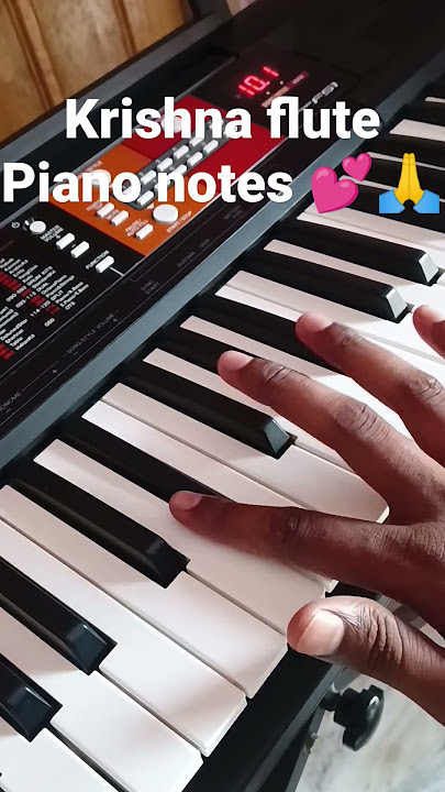 Krishna flute piano tutorial and notes ☺️#krishna #krishnaflutemusic #music #viral #trending