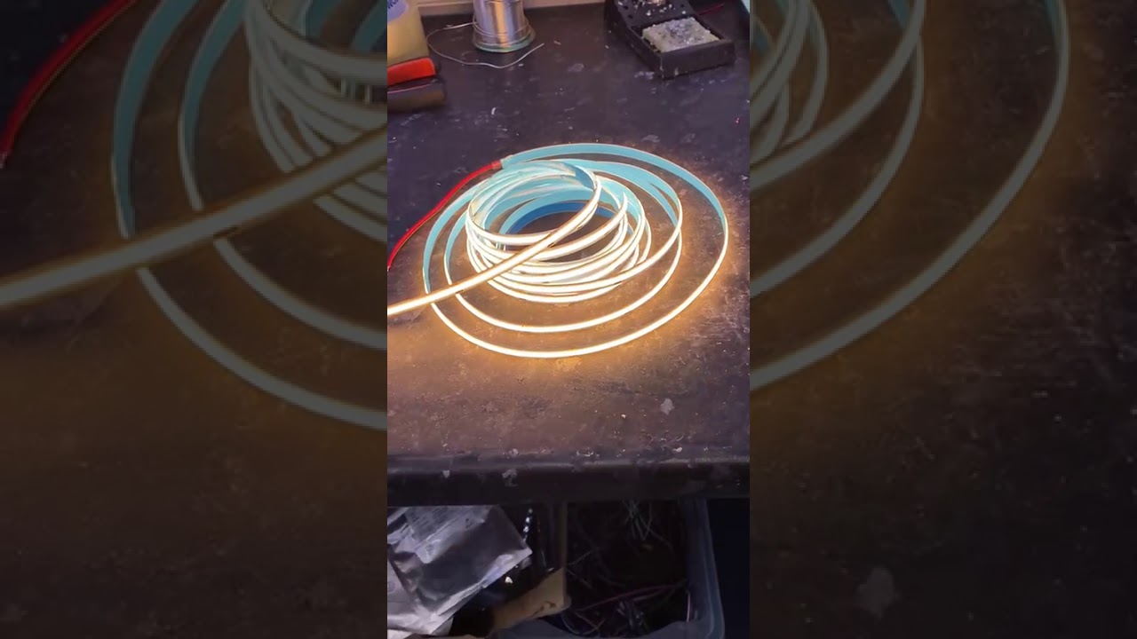 Our NEW SPOTLESS 24V Warm White COB LED Strip 2700K!