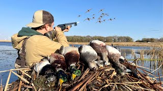 Duck Hunting a SECRET SLOUGH full of Ducks! (DUCKS EVERYWHERE)