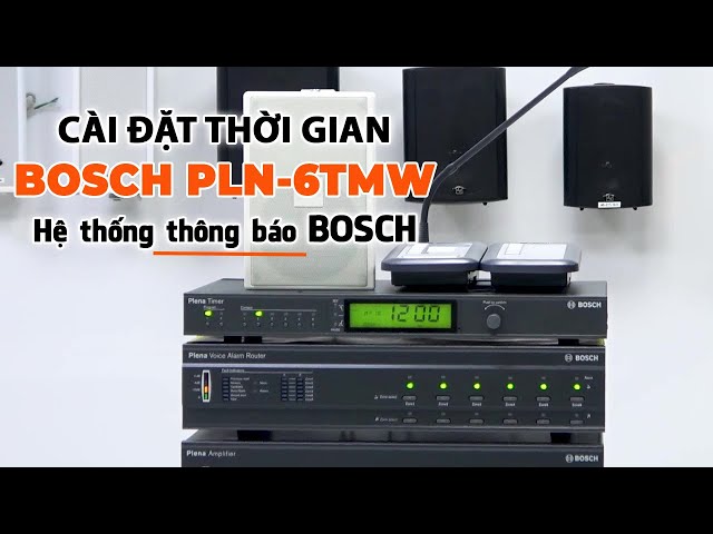 #6 Cài Đặt Thời Gian trên Bộ Hẹn Giờ BOSCH PLN-6TMW