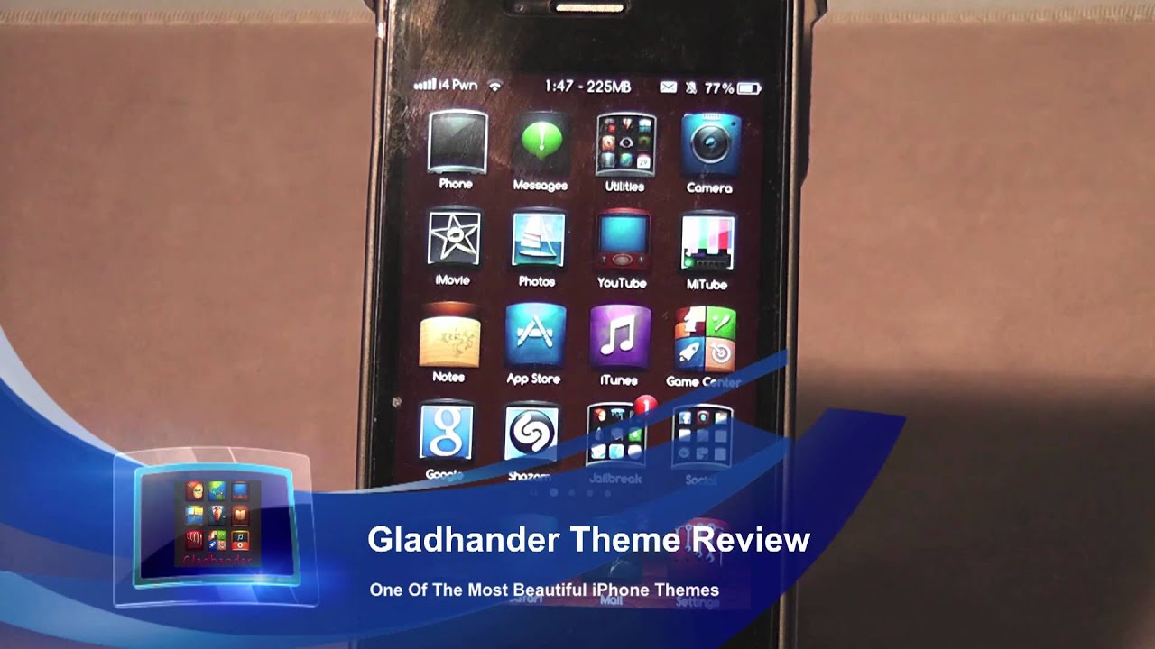 Gladhander Theme Review - One Of The Most Beautiful iPhone Themes