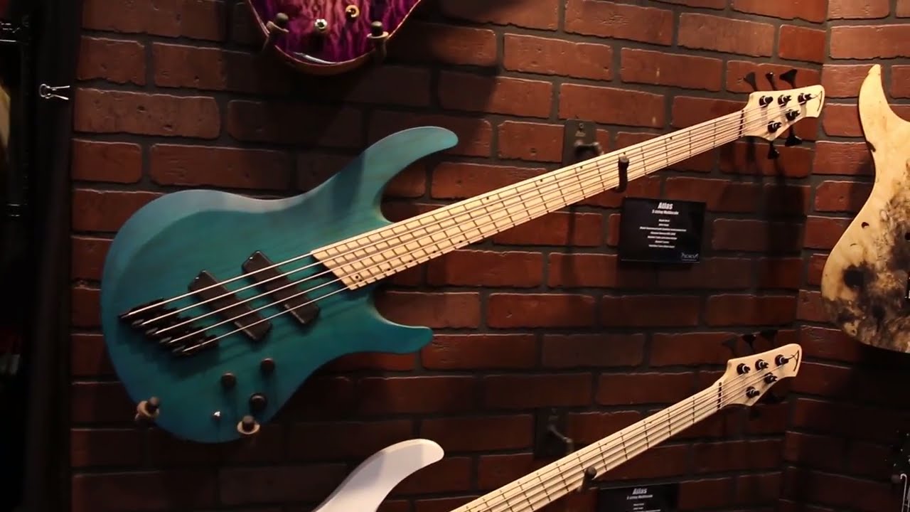 NAMM 2016 ACACIA GUITARS New Atlas Multiscale Bass GEAR GODS YouTube