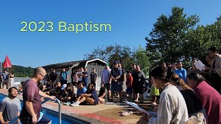 Camp High Point 2023 Baptism