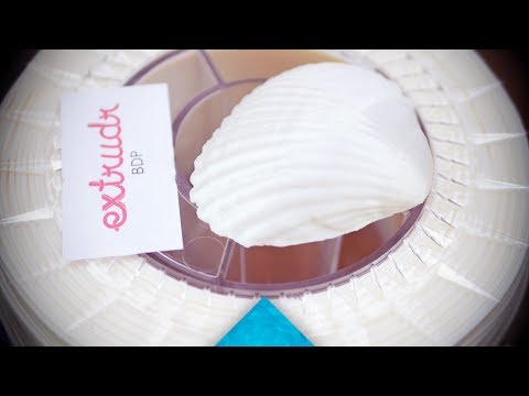Degradable tree-based filament: Extrudr BDP Pearl review! #Filaween2