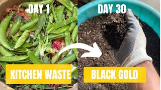 How to make Compost at Home from Kitchen Waste in 30 Days ! (With full Update)