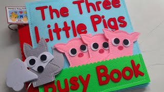 The 3 Little Pigs Felt Action Busy Book: DIY How to Make