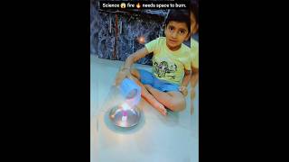 A fun Summer science activity showing that fire needs air and space to burn🔥📚#LearningByDoing#Tryit👍