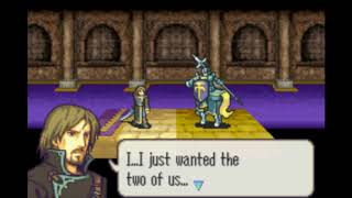 Fire Emblem 8: Carlyle
Who decided to put a Swordmaster on a throne.
Other than high dodge, hes not much of a threat. A Sniper might get lucky with Sure Shot. Fire Emblem 8: Carlyle