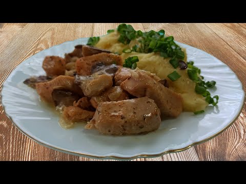 Vídeo: Batatas Com Carne E Cogumelos Ostra