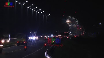 cầu vàm cống đẹp lung linh về đêm