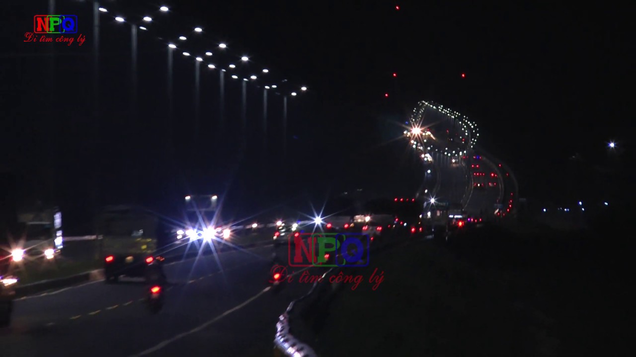 cầu vàm cống đẹp lung linh về đêm