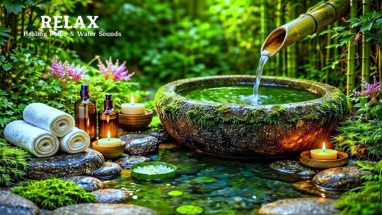 Healing Piano & Water Sounds for Gentle Focus, Inner Calm & Stress Relief