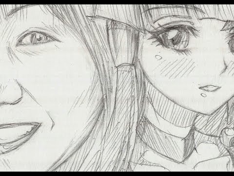 鉛筆で描いて見た!213 西村 ちなみにしむら ちなみ スマイルプリキュア! キュアビューティ版